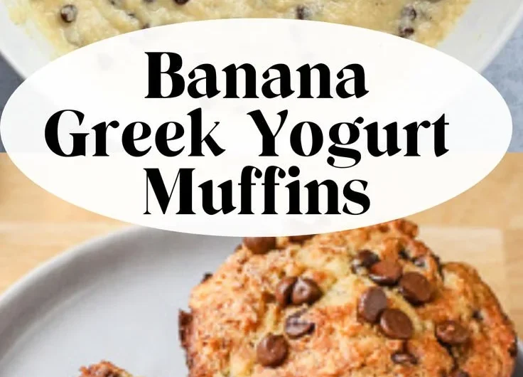 Delicious banana chocolate chip muffins fresh out of the oven