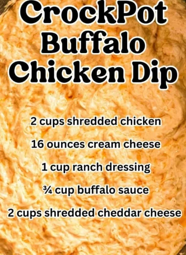 Delicious Crockpot Buffalo Chicken Dip served in a bowl with chips