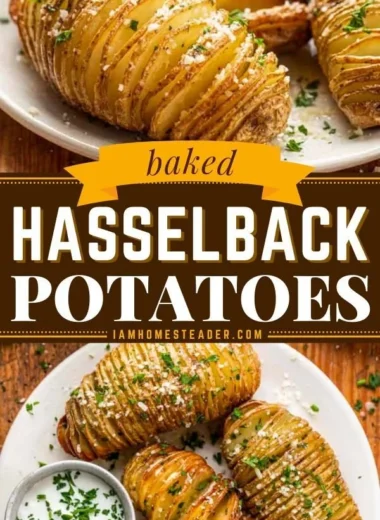 Beautifully roasted Hasselback Potatoes with crispy edges and soft insides.