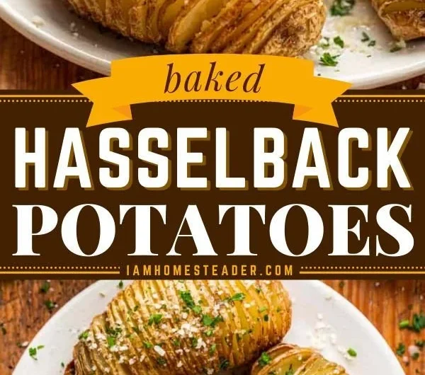 Beautifully roasted Hasselback Potatoes with crispy edges and soft insides.