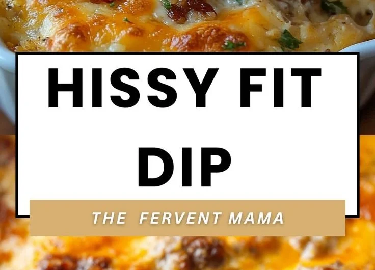 Hissy Fit Dip served in a bowl with crackers and vegetables for dipping.