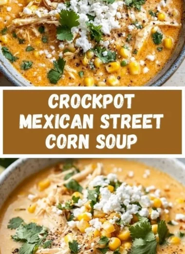 Bowl of creamy Mexican street corn soup garnished with cilantro and lime.