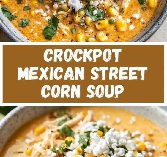 Bowl of creamy Mexican street corn soup garnished with cilantro and lime.