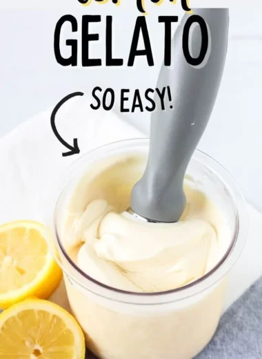 Ninja Creami Lemon Gelato served in a bowl with a zesty lemon garnish.