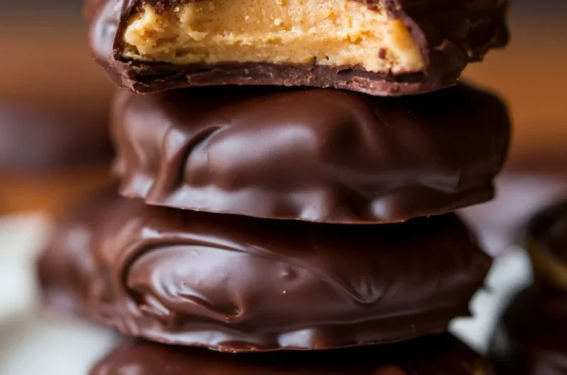 3 ingredient healthy no bake chocolate peanut butter candies