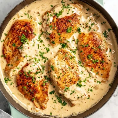 Easy cream cheese chicken recipe with tender chicken and creamy sauce