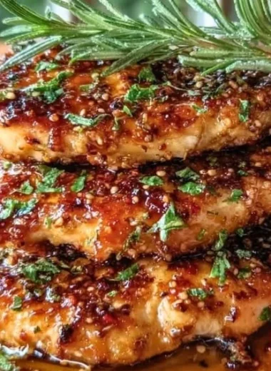 Mediterranean Lemon Garlic Chicken served with vegetables on a plate