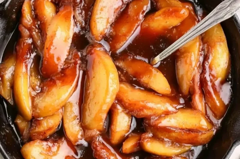 Delicious Southern fried apples served in a bowl
