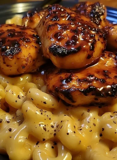 Sweet and spicy honey pepper chicken plated for a delightful meal experience