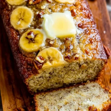 Deliciously baked loaf of the world's best banana bread