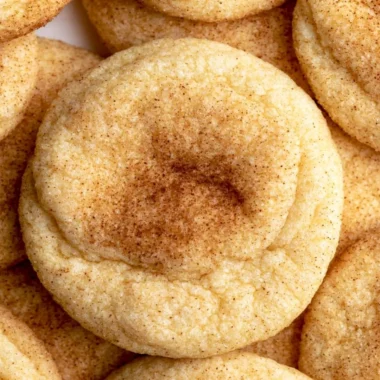 Cozy snickerdoodles cookies on a plate, perfect for a warm hug in every bite.