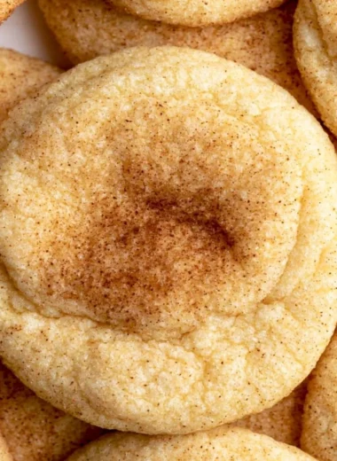 Cozy snickerdoodles cookies on a plate, perfect for a warm hug in every bite.